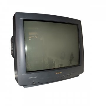 Fernseher, Sharp, Röhre, schwarz, 50 cm Diagonale, 