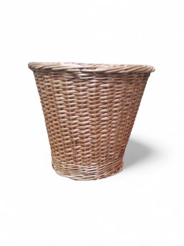 Papierkorb BROK, Korb geflochten, natur-hell, 27cm hoch, ø 30 cm