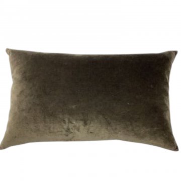 Kissen 38x60, braun, Velour