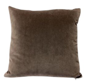 Kissen 40x40, terrabraun, Samt