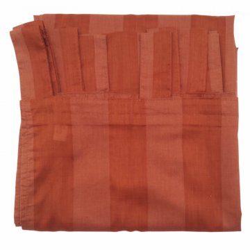 Vorhang 135x245, kupfer, hell/dunkel Blockstreifen, mit Schlaufen, leicht transparent