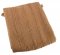 Wolldecke 120x120, beige, Streifenoptik durch verdickten Faden, Fransen