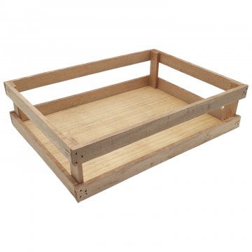 Obstkiste / Gemüsekiste, leichte Ausführung, Holz, hell, rechteckig, diverse Größen 