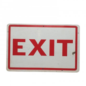 Schild, &quot;Exit&quot; rot/weiß, 30x45cm