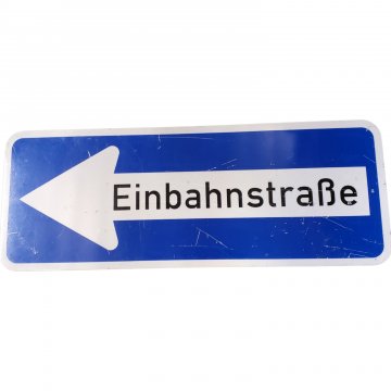 Schild, &quot;Einbahnstraße&quot; blau/weiß, 30x80cm