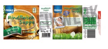 Rindfleisch Suppe FRIGALO 800 g, H 11 cm (WSA130) RECHTEFREI
