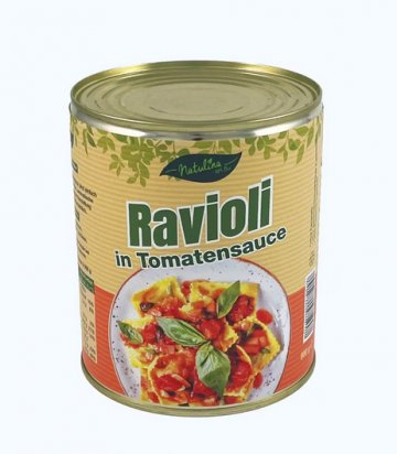 Ravioli in Tomatensoße, 800 g, H 11 cm (WSA316) RECHTEFREI