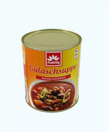 Gulaschsuppe FUDELLY, 800 g, H 11 cm (WSA131) RECHTEFREI
