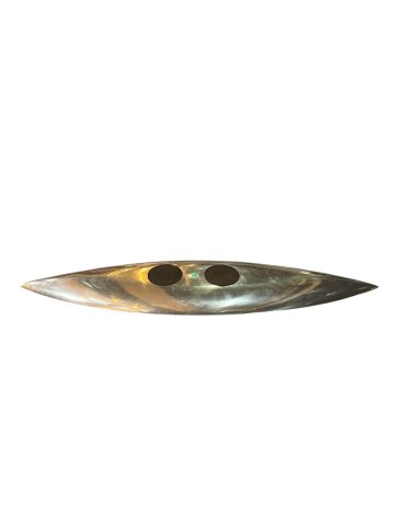Deko-Teller, Schale, länglich, Aluminium 
