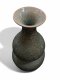P- Bodenvase, Keramik, lindgrün, Blätter/Pfauenaugenoptik, Doppelbauchig, ASIATIDES
