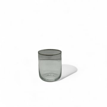 Wasserglas, Platinrand, silber