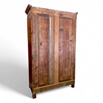 Kleiderschrank, JHW, Nußbaum, 2 Türen, Kugelfüße, 120x50x193 cm