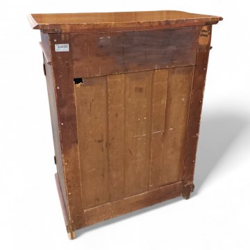 Vertiko, Nußbaum, 2 Türen,1 Schub, Bronzebeschläge, 90x49x118 cm