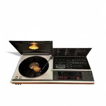 HIFI Kompaktanlage  BEOCENTER 7700, Aluminium, Mahagoni Zierleiste, BANG OLUFSEN mit Plattenspieler und Cassettenrecorder / Radio - funktionsfähig