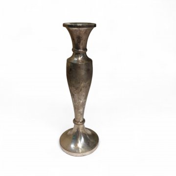 Kerzenleuchter, Silber, Vasenform, runder Fuß, 23cmH, 1-flg., Kerzenständer