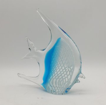 Figur, Fisch, Keramik/Glas/Metall/Holz, div