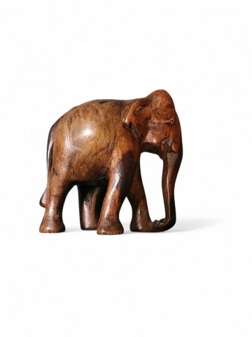 Elefant Ebenholz, geschnitzt,dunbkelbraun H ca.15 cm