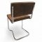 Freischwinger KARE EVE, Gestell Stahl verchromt, Polsterung Polyester Lederstyle, kapitoniert. B46xT46xH84