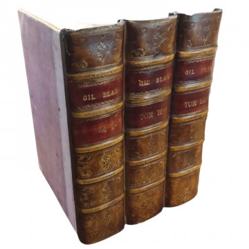 Bücherreihe kaschiert auf Brett Gil Bas 29x24,5cm