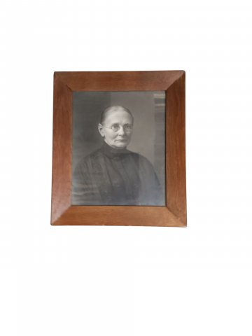 Bild / Fotografie,S/W Portraitfotografie, um 1900 Jahrhunderrt, Holzrahmen