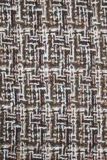 Vorhang, ca.290x253, braun meliert, Wolle