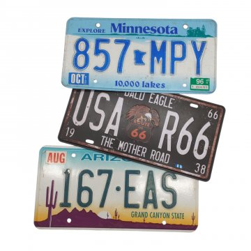 Auto-Kennzeichen / Nummernschild, Amerikanisch