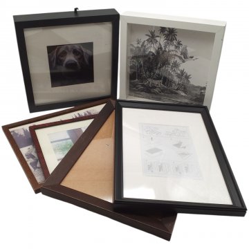 Bilderrahmen, Holz, div.Größen/Farben, 20x30cm,25x25cm,30x40cm,