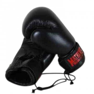Boxhandschuh schwarz Leder MATHEWS 10 OZ
