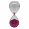 Sanduhr, Glas, schwarzer/blauer/pinker Sand, 10min, H 16,5cm