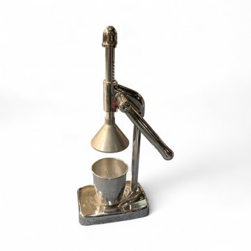 Saftpresse, mit Einsatz, 3tlg. Metall, Chrome,60cm