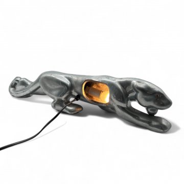 Tischlampe Alu, Panther-Form