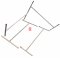 Montagegestell für Schreibtisch 09100280 und 09100271, Stahl, 4 Teile, grau mit vier roten Ecken, 77x79cm, H: 72cm, viereckig aufgebaut (Vierkantstahl in T-Form), (Bei Verlust berechnen wir 150€)