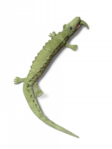 Plüschtier KROKO mit Baby, groß, L 160cm, Krokodil,grün,schmal