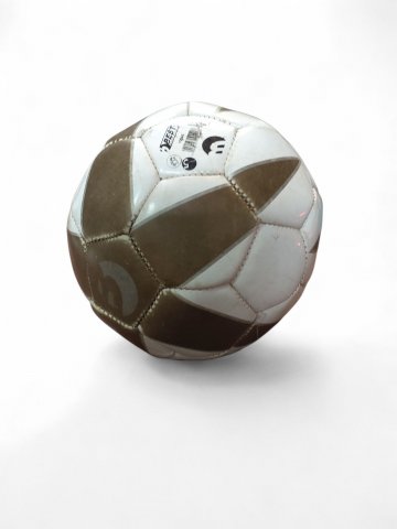 Fussball BEST weiss, gold, Stern, abgenutzt, Ø 21 cm