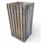 Abfallkorb JoNI, Holzlattung, quad. 39x39x79