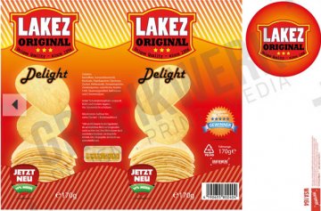CHIPS LAKEZ ,Verpackung 170 g,(WSA164)