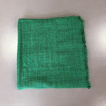 Tischdecke 150x120 Dralon, grün, gemuschelt, Fransen