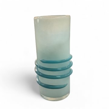 Vase, blau, h: 34cm, Durchmesser 13,5cm