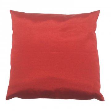 Kissen 40x40, rot, glänzend, Taft