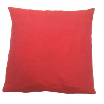 Kissen 40x40, rot, Seide