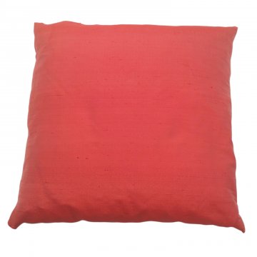 Kissen 40x40, Koralle, Seide