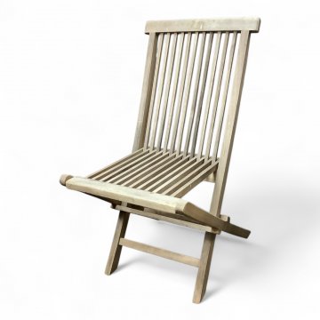 Klappstuhl, Gartenstuhl, FOLDER, Teak natur, gestäbt, verwittert