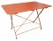 Gartenlokaltisch, rot, Eisengestell, klappbar, Latten, 110x70cm, h 75cm, Klapptisch