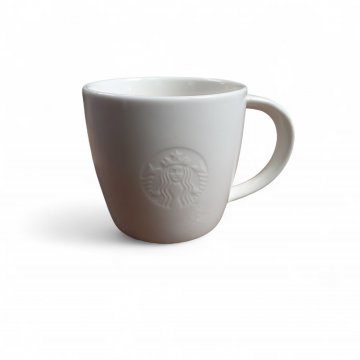 Kaffeebecher BARSTUCKS white, Keramik, weiß 