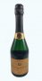 Champagneretikett MOUSSEUX CHAMPAGNER, 0,75 L,kupfer,schwarz, WSA464  - RECHTEFREI 