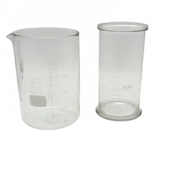 P- Meßbecher, Glas mit Skala, bis 2000ml, Diverse