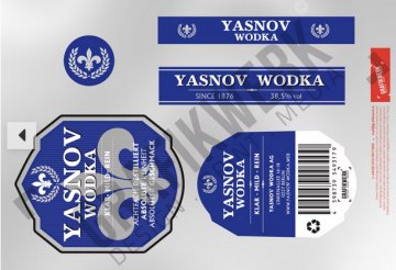 WODKA , 0,7 L,blau,silber, WSA302 - RECHTEFREI
