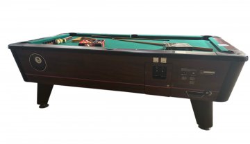 Pool - Billard VALLEY 236x133cm, h 80cm, Tuch grün, Schiefereinlage, ca. 350 kg, Zubehör EXTRA (Requisite)