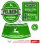 FELBERG Pilsener, Farbe silber,grün,0,33 L , WSA 122  RECHTEFREI 