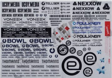 Cover Sticker WSA077, Elektronik 2, A4 Bogen, verschiedene Logos (Smartphones, Laptops, Monitore usw.)   RECHTEFREI